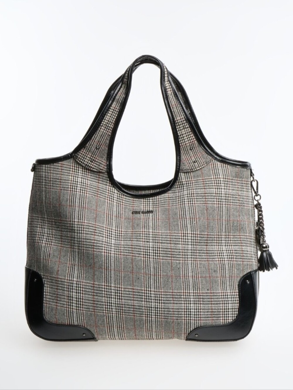 Steve Madden Plaid Tote Handbag